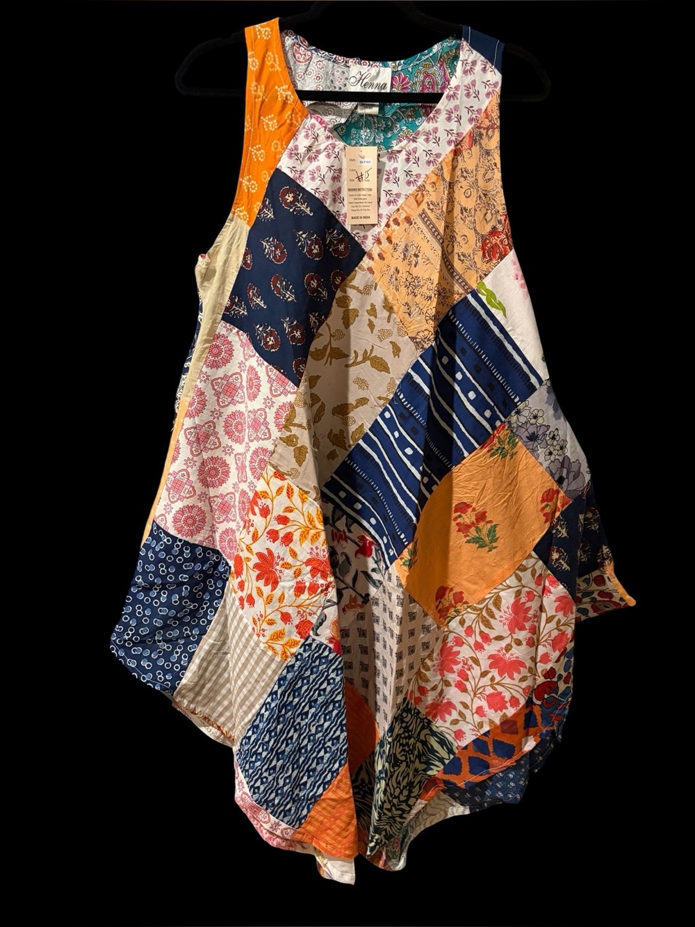 Colorful #15 Patchwork Boho A-line Dress